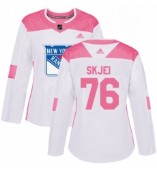 Womens Adidas New York Rangers 76 Brady Skjei Authentic WhitePink Fashion NHL Jersey Womens Adidas New York Rangers 76 Brady Skjei Authentic WhitePink Fashion NHL Jersey
