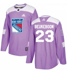 Youth Adidas New York Rangers 23 Jeff Beukeboom Authentic Purple Fights Cancer Practice NHL Jersey Youth Adidas New York Rangers 23 Jeff Beukeboom Authentic Purple Fights Cancer Practice NHL Jersey