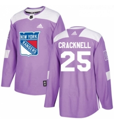 Youth Adidas New York Rangers 25 Adam Cracknell Authentic Purple Fights Cancer Practice NHL Jersey Youth Adidas New York Rangers 25 Adam Cracknell Authentic Purple Fights Cancer Practice NHL Jersey