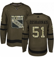 Youth Adidas New York Rangers 51 David Desharnais Premier Green Salute to Service NHL Jersey Youth Adidas New York Rangers 51 David Desharnais Premier Green Salute to Service NHL Jersey