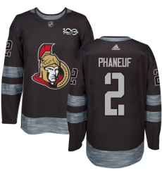 Adidas Senators #2 Dion Phaneuf Black 1917 2017 100th Anniversary Stitched NHL Jersey Adidas Senators #2 Dion Phaneuf Black 1917 2017 100th Anniversary Stitched NHL Jersey