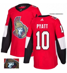 Mens Adidas Ottawa Senators 10 Tom Pyatt Authentic Red Fashion Gold NHL Jersey Mens Adidas Ottawa Senators 10 Tom Pyatt Authentic Red Fashion Gold NHL Jersey