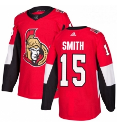 Mens Adidas Ottawa Senators 15 Zack Smith Authentic Red Home NHL Jersey Mens Adidas Ottawa Senators 15 Zack Smith Authentic Red Home NHL Jersey