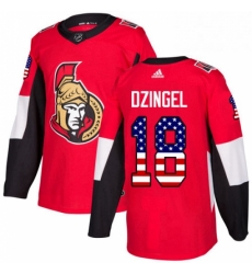 Mens Adidas Ottawa Senators 18 Ryan Dzingel Authentic Red USA Flag Fashion NHL Jersey Mens Adidas Ottawa Senators 18 Ryan Dzingel Authentic Red USA Flag Fashion NHL Jersey