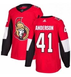 Mens Adidas Ottawa Senators 41 Craig Anderson Premier Red Home NHL Jersey Mens Adidas Ottawa Senators 41 Craig Anderson Premier Red Home NHL Jersey
