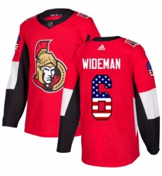 Mens Adidas Ottawa Senators 6 Chris Wideman Authentic Red USA Flag Fashion NHL Jersey Mens Adidas Ottawa Senators 6 Chris Wideman Authentic Red USA Flag Fashion NHL Jersey