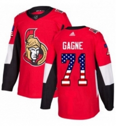 Mens Adidas Ottawa Senators 71 Gabriel Gagne Authentic Red USA Flag Fashion NHL Jersey Mens Adidas Ottawa Senators 71 Gabriel Gagne Authentic Red USA Flag Fashion NHL Jersey