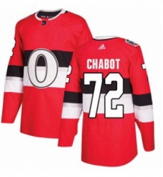 Mens Adidas Ottawa Senators 72 Thomas Chabot Authentic Red 2017 100 Classic NHL Jersey Mens Adidas Ottawa Senators 72 Thomas Chabot Authentic Red 2017 100 Classic NHL Jersey