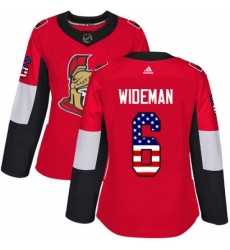 Womens Adidas Ottawa Senators 6 Chris Wideman Authentic Red USA Flag Fashion NHL Jersey Womens Adidas Ottawa Senators 6 Chris Wideman Authentic Red USA Flag Fashion NHL Jersey