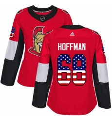 Womens Adidas Ottawa Senators 68 Mike Hoffman Authentic Red USA Flag Fashion NHL Jersey Womens Adidas Ottawa Senators 68 Mike Hoffman Authentic Red USA Flag Fashion NHL Jersey