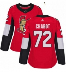 Womens Adidas Ottawa Senators 72 Thomas Chabot Authentic Red Home NHL Jersey Womens Adidas Ottawa Senators 72 Thomas Chabot Authentic Red Home NHL Jersey