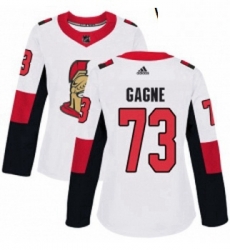 Womens Adidas Ottawa Senators 73 Gabriel Gagne Authentic White Away NHL Jersey Womens Adidas Ottawa Senators 73 Gabriel Gagne Authentic White Away NHL Jersey