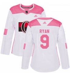 Womens Adidas Ottawa Senators 9 Bobby Ryan Authentic WhitePink Fashion NHL Jersey Womens Adidas Ottawa Senators 9 Bobby Ryan Authentic WhitePink Fashion NHL Jersey