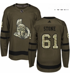 Youth Adidas Ottawa Senators 61 Mark Stone Premier Green Salute to Service NHL Jersey Youth Adidas Ottawa Senators 61 Mark Stone Premier Green Salute to Service NHL Jersey