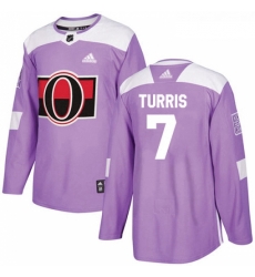 Youth Adidas Ottawa Senators 7 Kyle Turris Authentic Purple Fights Cancer Practice NHL Jersey Youth Adidas Ottawa Senators 7 Kyle Turris Authentic Purple Fights Cancer Practice NHL Jersey