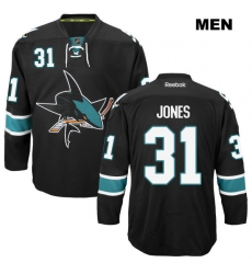 Alternate Martin Jones Mens San Jose Sharks Authentic Stitched Reebok #31 Black NHL Jersey Alternate Martin Jones Mens San Jose Sharks Authentic Stitched Reebok #31 Black NHL Jersey