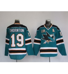 Jerseys San Jose Sharks 19 Joe Thornton Green Jerseys San Jose Sharks 19 Joe Thornton Green