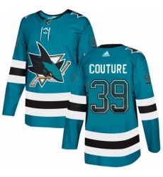 Mens Adidas San Jose Sharks 39 Logan Couture Authentic Teal Drift Fashion NHL Jersey Mens Adidas San Jose Sharks 39 Logan Couture Authentic Teal Drift Fashion NHL Jersey