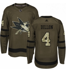 Mens Adidas San Jose Sharks 4 Brenden Dillon Premier Green Salute to Service NHL Jersey Mens Adidas San Jose Sharks 4 Brenden Dillon Premier Green Salute to Service NHL Jersey