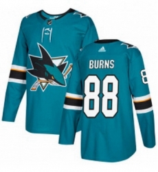 Mens Adidas San Jose Sharks 88 Brent Burns Authentic Teal Green Home NHL Jersey Mens Adidas San Jose Sharks 88 Brent Burns Authentic Teal Green Home NHL Jersey