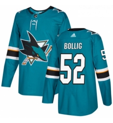 Youth Adidas San Jose Sharks 52 Brandon Bollig Premier Teal Green Home NHL Jersey Youth Adidas San Jose Sharks 52 Brandon Bollig Premier Teal Green Home NHL Jersey