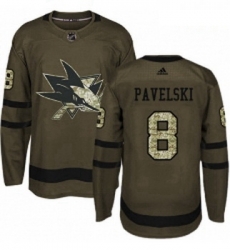 Youth Adidas San Jose Sharks 8 Joe Pavelski Authentic Green Salute to Service NHL Jersey Youth Adidas San Jose Sharks 8 Joe Pavelski Authentic Green Salute to Service NHL Jersey