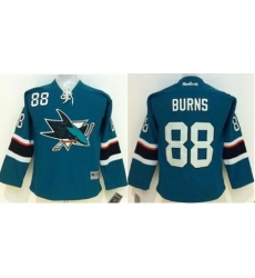 Youth San Jose Sharks #88 Brent Burns Green Stitched NHL Jersey Youth San Jose Sharks #88 Brent Burns Green Stitched NHL Jersey