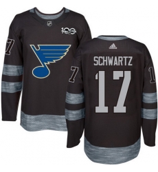 Blues #17 Jaden Schwartz Black 1917 2017 100th Anniversary Stitched NHL Jersey Blues #17 Jaden Schwartz Black 1917 2017 100th Anniversary Stitched NHL Jersey