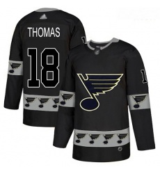 Blues #18 Robert Thomas Black Authentic Team Logo Fashion Stitched Hockey Jersey Blues #18 Robert Thomas Black Authentic Team Logo Fashion Stitched Hockey Jersey