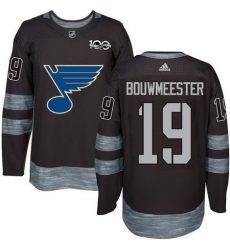 Blues #19 Jay Bouwmeester Black 1917 2017 100th Anniversary Stitched NHL Jersey Blues #19 Jay Bouwmeester Black 1917 2017 100th Anniversary Stitched NHL Jersey