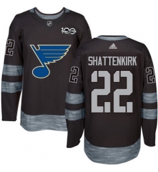 Blues #22 Kevin Shattenkirk Black 1917 2017 100th Anniversary Stitched NHL Jersey Blues #22 Kevin Shattenkirk Black 1917 2017 100th Anniversary Stitched NHL Jersey