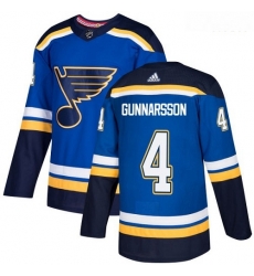 Blues 4 Carl Gunnarsson Blue Adidas Jersey Blues 4 Carl Gunnarsson Blue Adidas Jersey