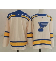 Men St Louis Blues Blank Cream 2022 Winter Classic Authentic Jersey Men St Louis Blues Blank Cream 2022 Winter Classic Authentic Jersey