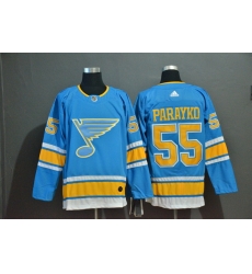 Men St.Louis Blues 55 Colton Parayko Light Blue Adidas Jersey Men St.Louis Blues 55 Colton Parayko Light Blue Adidas Jersey