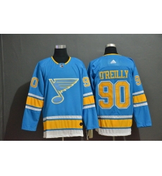 Men St.Louis Blues 90 Ryan O'Reilly Light Blue Adidas Jersey Men St.Louis Blues 90 Ryan O'Reilly Light Blue Adidas Jersey