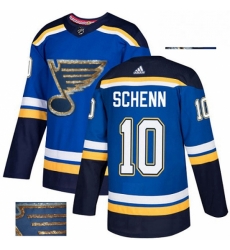 Mens Adidas St Louis Blues 10 Brayden Schenn Authentic Royal Blue Fashion Gold NHL Jersey Mens Adidas St Louis Blues 10 Brayden Schenn Authentic Royal Blue Fashion Gold NHL Jersey