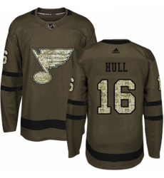Mens Adidas St Louis Blues 16 Brett Hull Premier Green Salute to Service NHL Jersey Mens Adidas St Louis Blues 16 Brett Hull Premier Green Salute to Service NHL Jersey