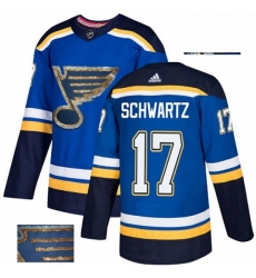 Mens Adidas St Louis Blues 17 Jaden Schwartz Authentic Royal Blue Fashion Gold NHL Jersey Mens Adidas St Louis Blues 17 Jaden Schwartz Authentic Royal Blue Fashion Gold NHL Jersey