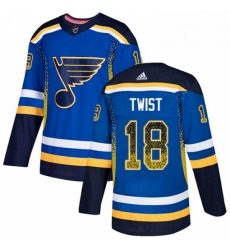 Mens Adidas St Louis Blues 18 Tony Twist Authentic Blue Drift Fashion NHL Jersey Mens Adidas St Louis Blues 18 Tony Twist Authentic Blue Drift Fashion NHL Jersey