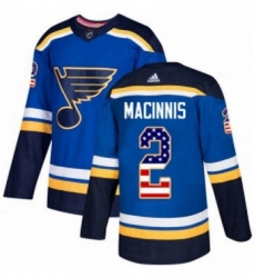 Mens Adidas St Louis Blues 2 Al Macinnis Authentic Blue USA Flag Fashion NHL Jersey Mens Adidas St Louis Blues 2 Al Macinnis Authentic Blue USA Flag Fashion NHL Jersey