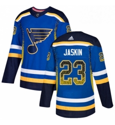 Mens Adidas St Louis Blues 23 Dmitrij Jaskin Authentic Blue Drift Fashion NHL Jersey Mens Adidas St Louis Blues 23 Dmitrij Jaskin Authentic Blue Drift Fashion NHL Jersey