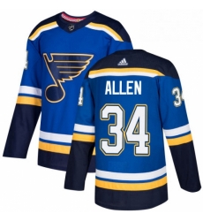 Mens Adidas St Louis Blues 34 Jake Allen Authentic Royal Blue Home NHL Jersey Mens Adidas St Louis Blues 34 Jake Allen Authentic Royal Blue Home NHL Jersey