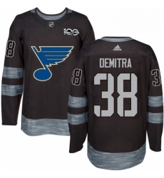 Mens Adidas St Louis Blues 38 Pavol Demitra Authentic Black 1917 2017 100th Anniversary NHL Jersey Mens Adidas St Louis Blues 38 Pavol Demitra Authentic Black 1917 2017 100th Anniversary NHL Jersey