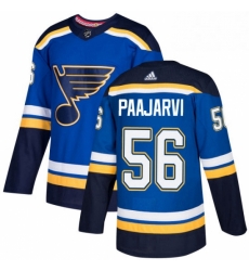 Mens Adidas St Louis Blues 56 Magnus Paajarvi Authentic Royal Blue Home NHL Jersey Mens Adidas St Louis Blues 56 Magnus Paajarvi Authentic Royal Blue Home NHL Jersey