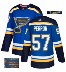 Mens Adidas St Louis Blues 57 David Perron Authentic Royal Blue Fashion Gold NHL Jersey Mens Adidas St Louis Blues 57 David Perron Authentic Royal Blue Fashion Gold NHL Jersey