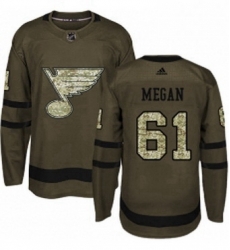 Mens Adidas St Louis Blues 61 Wade Megan Premier Green Salute to Service NHL Jersey Mens Adidas St Louis Blues 61 Wade Megan Premier Green Salute to Service NHL Jersey