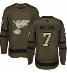 Mens Adidas St Louis Blues 7 Joe Mullen Authentic Green Salute to Service NHL Jersey Mens Adidas St Louis Blues 7 Joe Mullen Authentic Green Salute to Service NHL Jersey