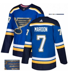 Mens Adidas St Louis Blues 7 Patrick Maroon Authentic Royal Blue Fashion Gold NHL Jersey Mens Adidas St Louis Blues 7 Patrick Maroon Authentic Royal Blue Fashion Gold NHL Jersey