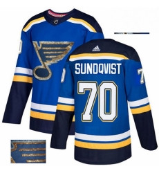 Mens Adidas St Louis Blues 70 Oskar Sundqvist Authentic Royal Blue Fashion Gold NHL Jersey Mens Adidas St Louis Blues 70 Oskar Sundqvist Authentic Royal Blue Fashion Gold NHL Jersey