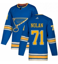 Mens Adidas St Louis Blues 71 Jordan Nolan Authentic Navy Blue Alternate NHL Jersey Mens Adidas St Louis Blues 71 Jordan Nolan Authentic Navy Blue Alternate NHL Jersey
